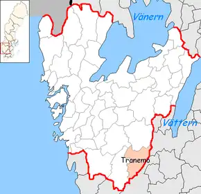 Localizarea comunei în cadrul comitatului