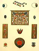 Ilustrații ale unor bijuterii din mormântul prințesei Merit