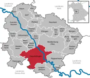 Poziția localității Treuchtlingen