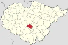 Localizare în cadrul județului