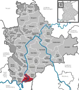 Poziția localității Triefenstein