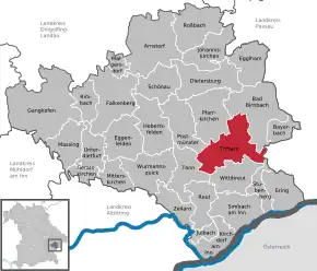 Poziția localității Triftern