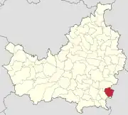 Localizarea comunei în județul Cluj