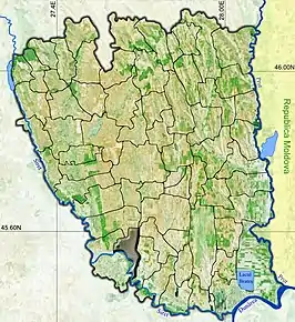 Amplasarea în cadrul județului
Poziția în cadrul României