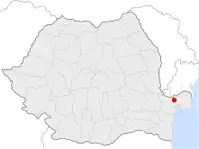 Poziția localității Municipiul Tulcea
