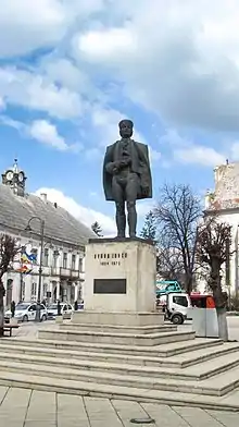 Statuia lui Avram Iancu pe vechea locatie