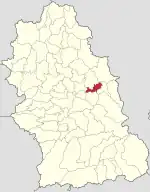 Localizare în cadrul județului