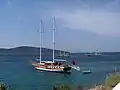 Goeletă de tip Gulet lângă Bodrum