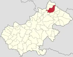 Localizare în cadrul județului