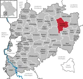 Poziția localității Tussenhausen