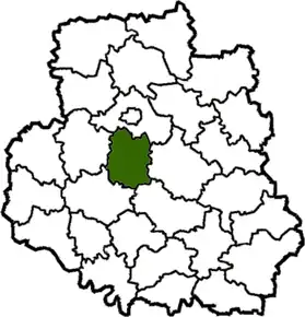 Poziția localității Tîvriv