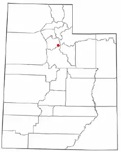 Location of Alta, Utah