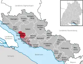 Poziția localității Uhldingen-Mühlhofen