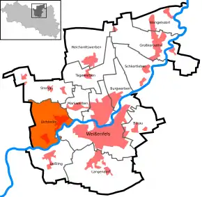 Poziția localității Uichteritz