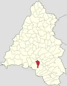 Localizare în cadrul județului