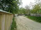 Uliţă în partea sudică a satului (În Iertaș)
