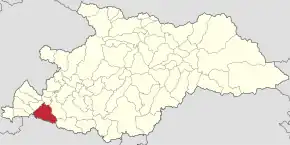 Poziția localității Ulmeni