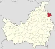 Localizarea comunei în județul Cluj