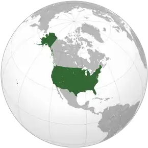 Localizarea Statelor Unite ale Americii