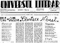 „Universul Literar” - 23 mai 1942, numǎr aniversar, Un an de „Cântece noui” - Ion Pena - „Opriți-vǎ”