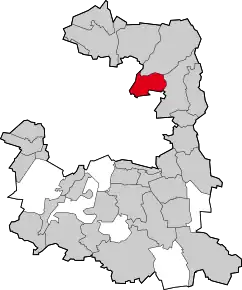 Poziția comunei Unterföhring pe harta districtului München