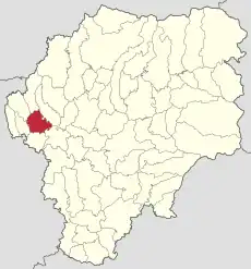 Localizarea în cadrul județului