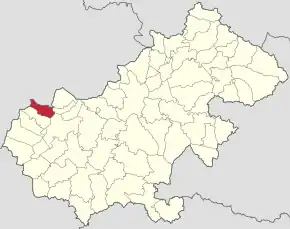 Localizare în cadrul județului