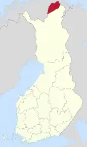 Poziția localității Utsjoki