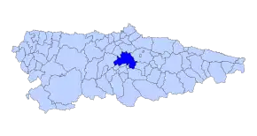 Poziția localității Oviedo