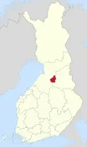 Poziția localității Vaala