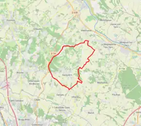 Poziția localității Vacquiers