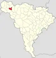 Localizare în cadrul județului