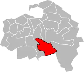 Poziția localității Cantonul Villeneuve-Saint-Georges