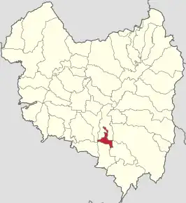 Amplasarea în cadrul județului