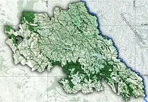 Amplasarea în cadrul județului