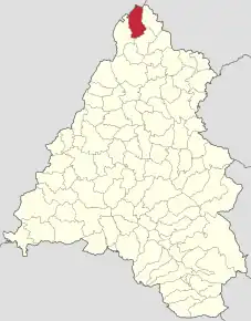 Poziția localității Valea lui Mihai