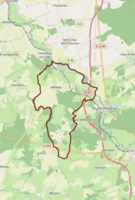 Poziția localității Vallenay