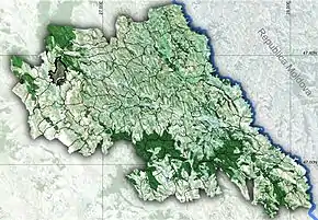 Amplasarea în cadrul județului