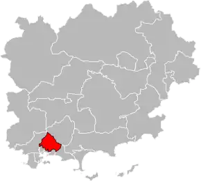 Poziția localității Cantonul Toulon-3