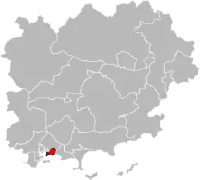 Poziția localității Cantonul Toulon-4