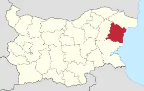 Poziția localității Varna