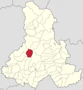 Localizare în cadrul județului