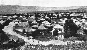 Satul pe o imagine istorică din 1918.