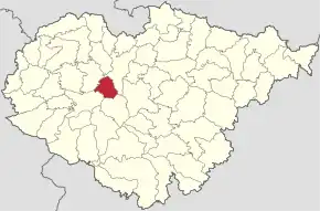 Localizare în cadrul județului