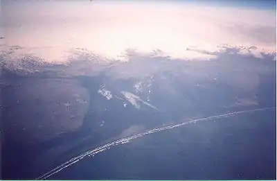 Vatnajökull, văzut din avion