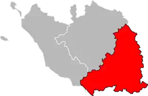 Arondismentul Fontenay-le-Comte în cadrul departamentului Vendée