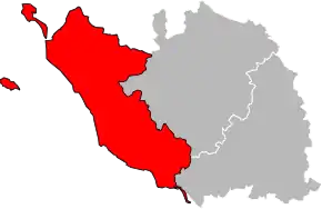 Arondismentul Les Sables-d'Olonne în cadrul departamentului Vendée