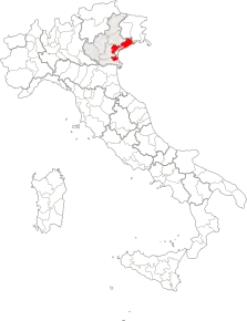 Poziția regiunii Provincia di Venezia