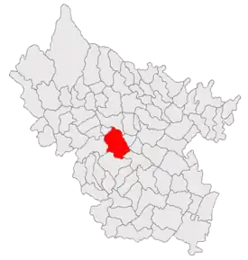 Poziția localității Vernești