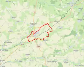 Poziția localității Vervins